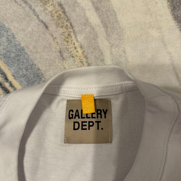 Gallery Dept YOU ARE LATE  White Tee Mens Size Large - Picture 2 of 3